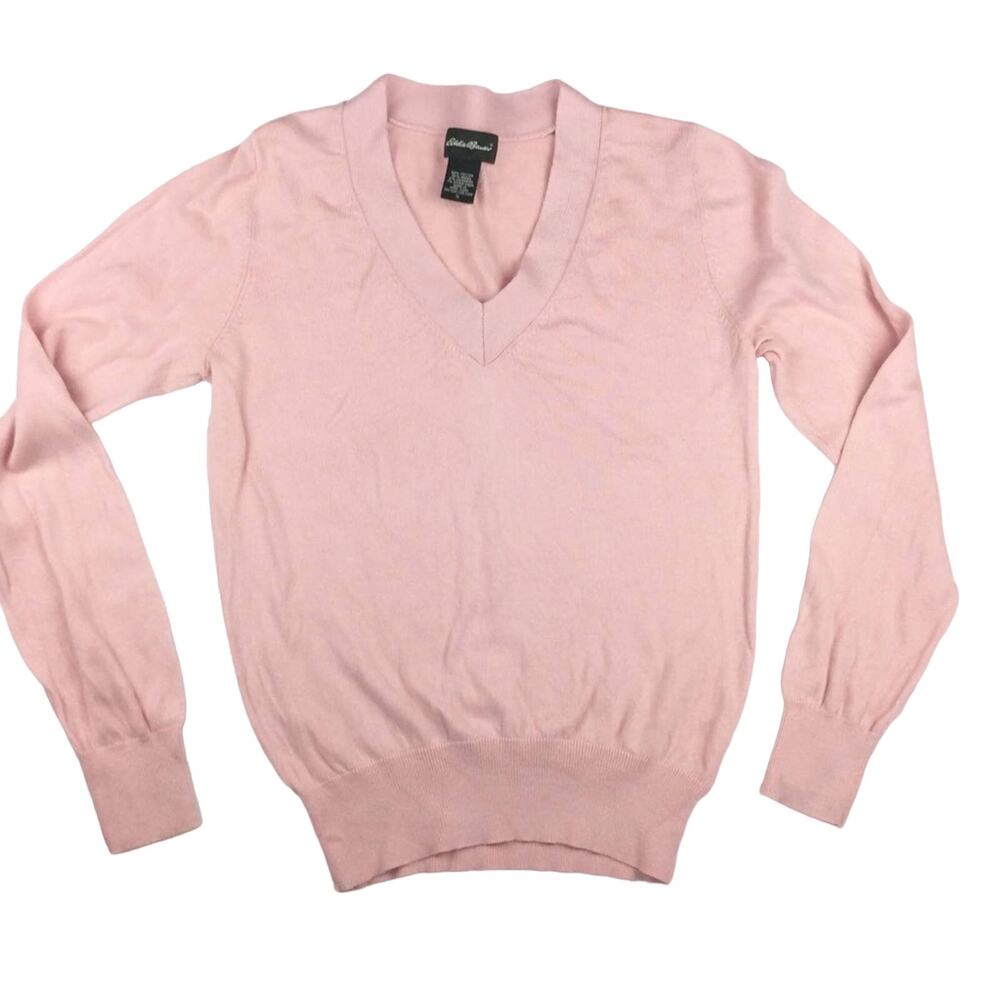 Eddie Bauer Cashmere Blend Blush Pink Sweater